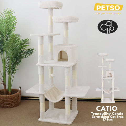 CATIO Tranquility Condo Scratching Cat Tree 174cm