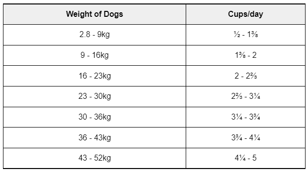 Daily Feeding Guide