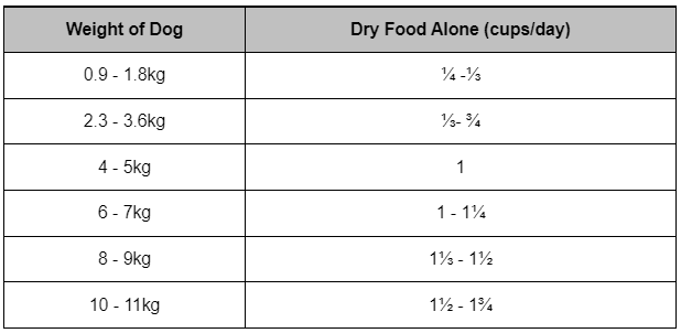 Small Breed Feeding Guide