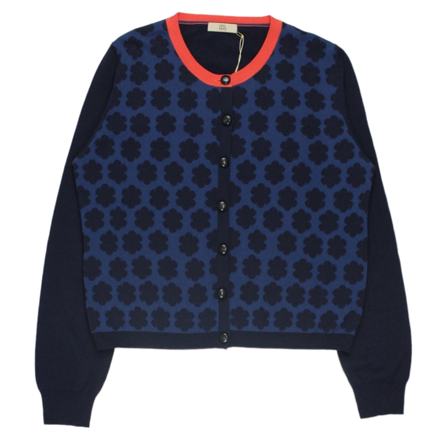 Orla Kiely Navy Floral Cardigan | Shop from Crisis Online