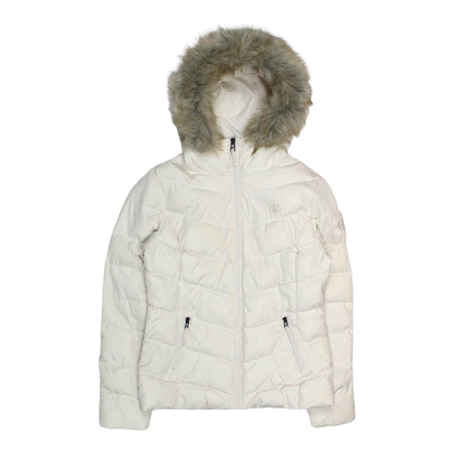 Calvin Klein Faux Fur Hooded Jacket | Shop from Crisis Online