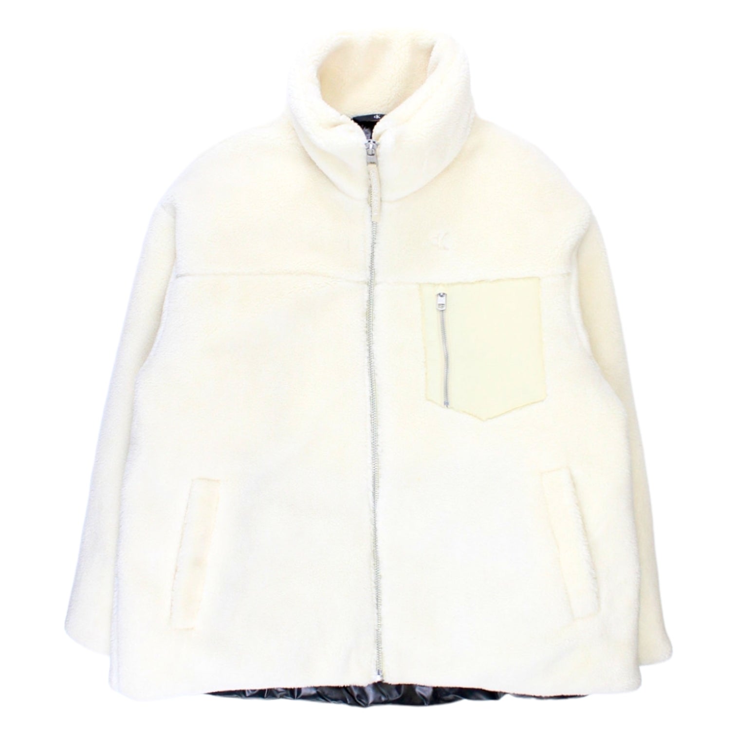 Calvin Klein Cream Fleece Jacket | Shop from Crisis Online
