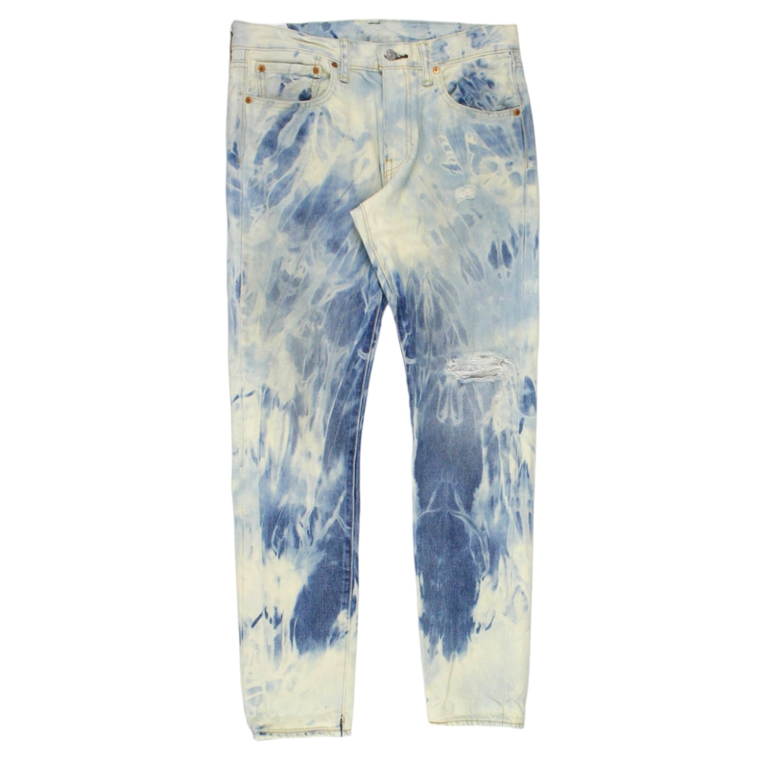 Levi's Blue Boyfriend Bleached Jeans | Shop from Crisis Online