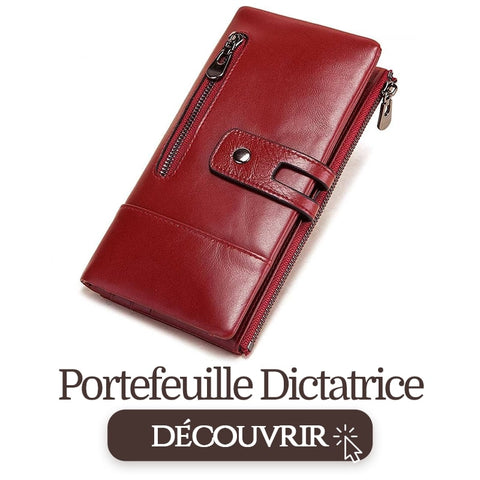 portefeuille rouge dictatrice