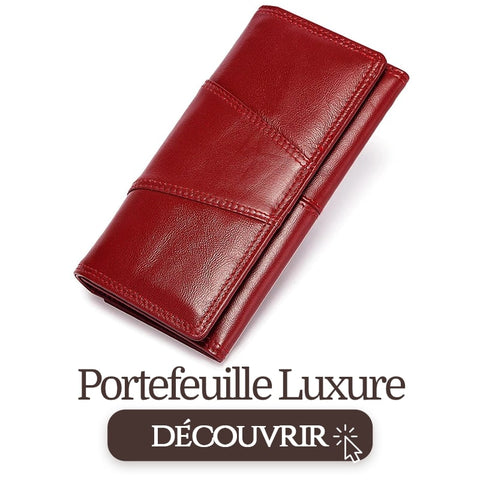 portefeuille rouge luxure