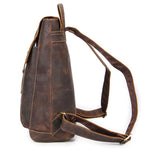 sac a dos cuir homme vintage vue laterale