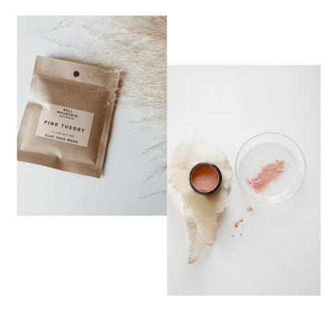 Pink Theory Clay Face Mask from Bell Mountain Naturals