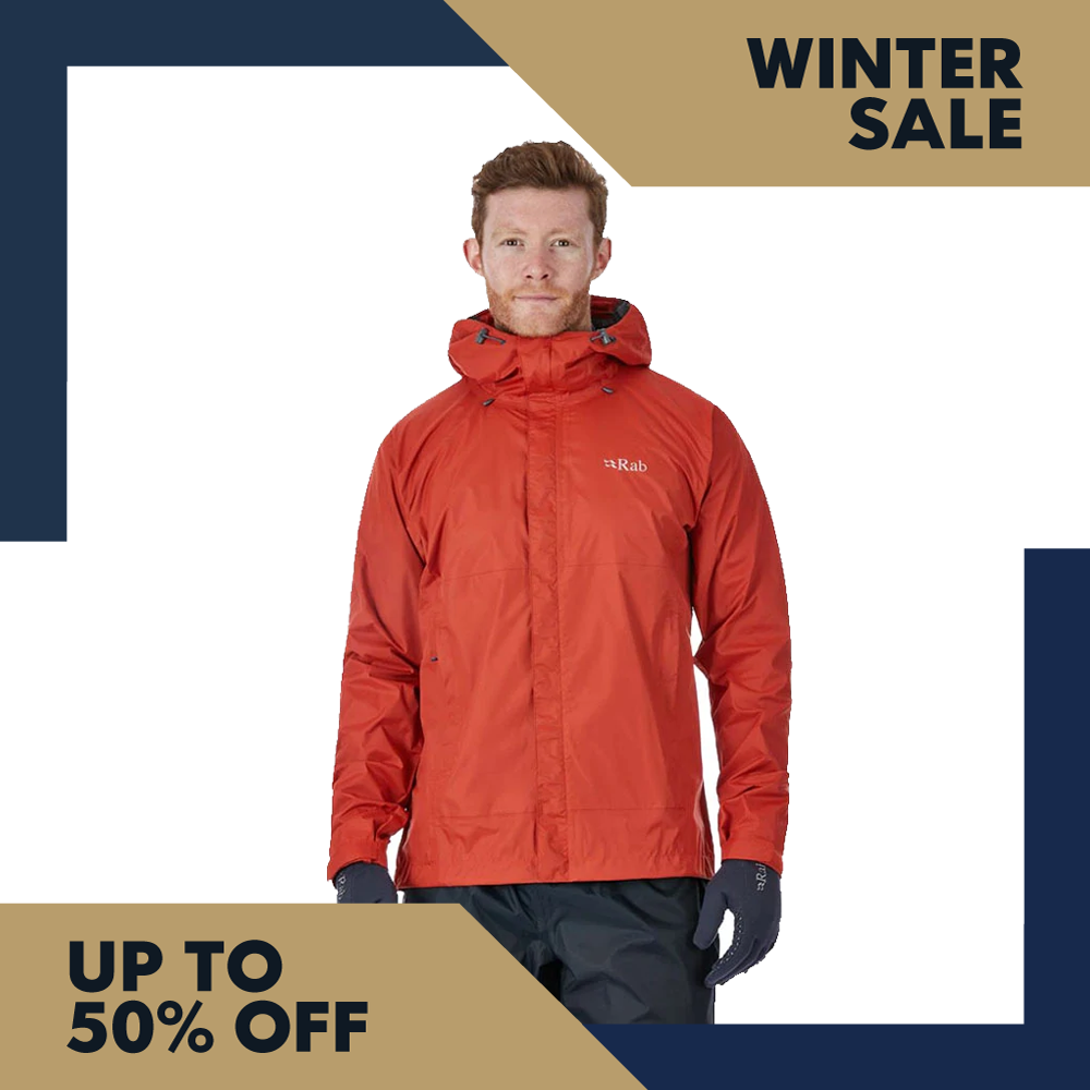 Rab Downpour Jacket - Firecracker – Montanic Adventure Store