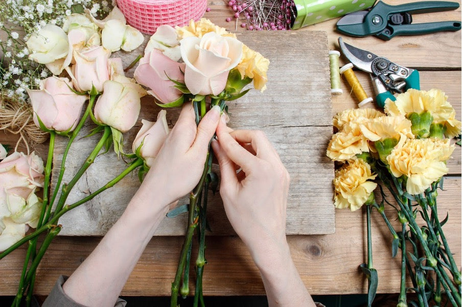 how to arrange dried flowers at home