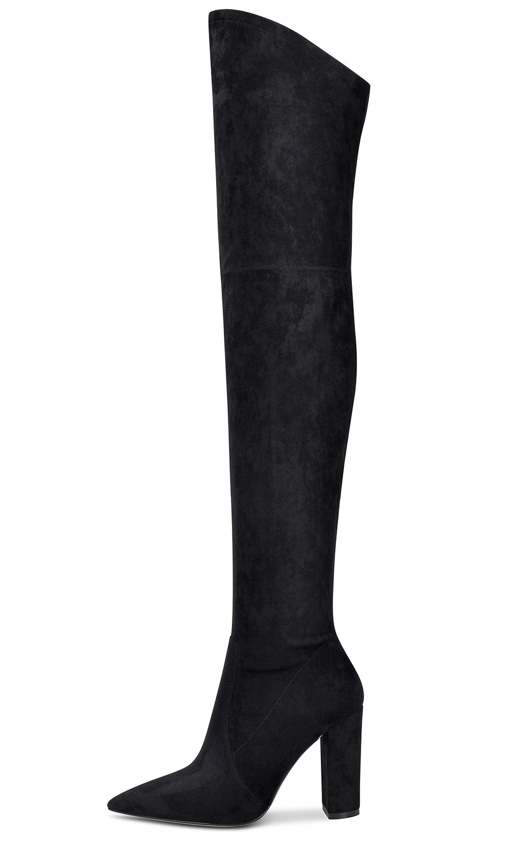 CASTAMERE Womens High Heels Over The Knee Boots Sexy Pointy Toe Chunky ...