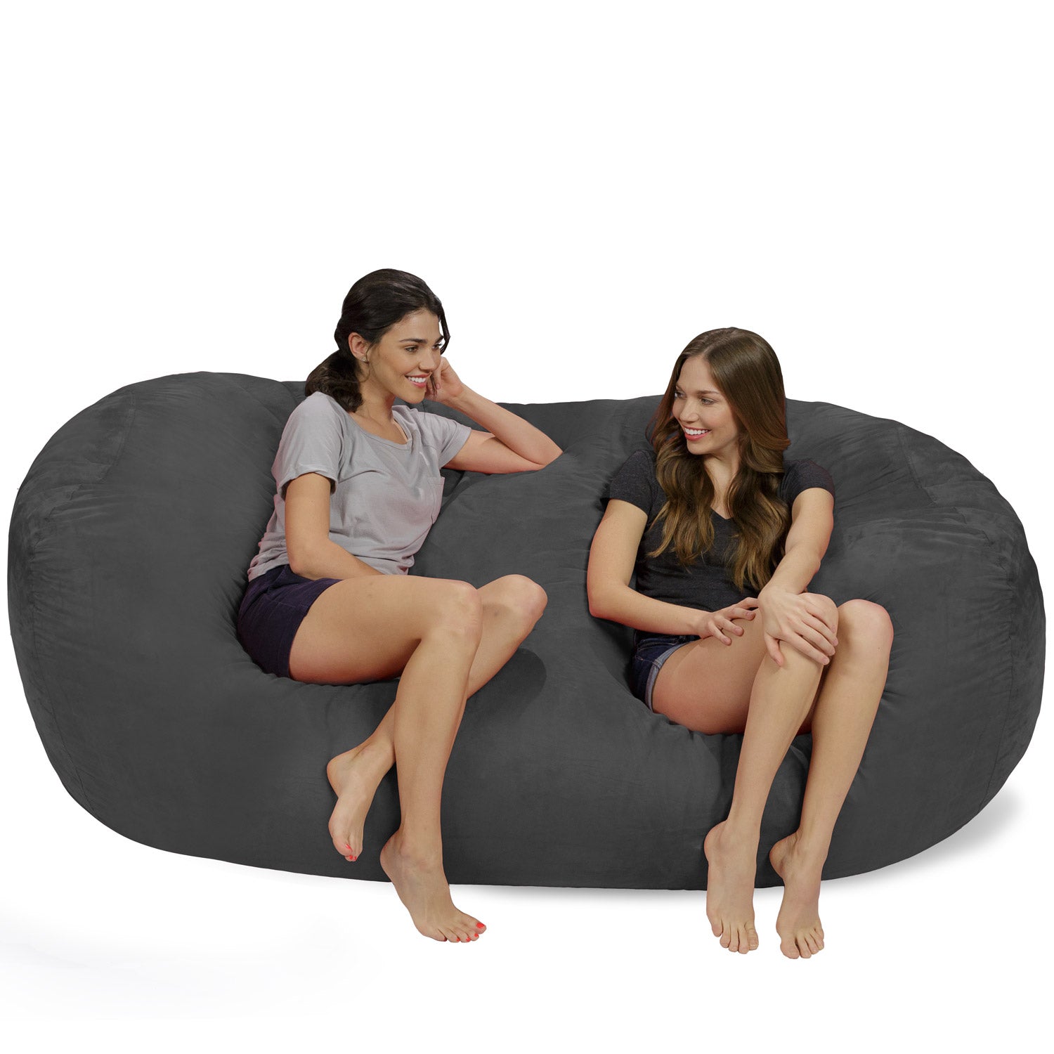 Relax Sacks 7.5' Giant Bean Bag Couch - Charcoal Gray <!-- Commented out by  CMS to remove site name from title --> <!-- End of Edit by CMS -->