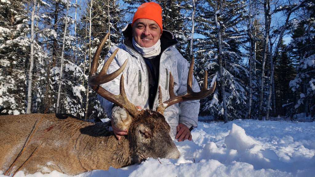 Daniel Gilbert et son trophée de chasse au chevreuil