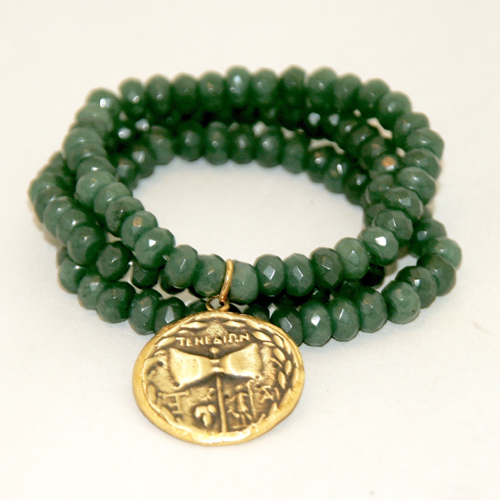 jade coin bracelet