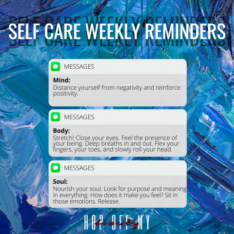 self care weekly reminders