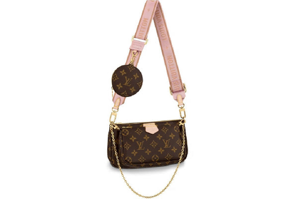 Louis Vuitton Multi Pochette Accessoires Denim Monogram Check Blue/Red in  Denim Canvas/Cowhide Leather with Gold-tone - US