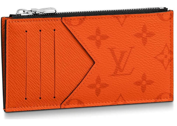 Louis Vuitton Pocket Organizer Monogram Eclipse Volcano Orange