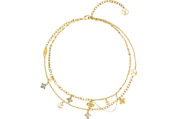 Louis Vuitton X Nigo Squared Necklace Gold for Men