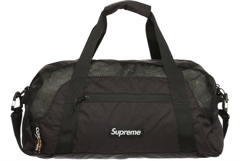 supreme duffle bag black