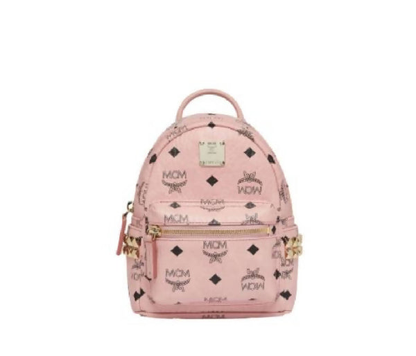 X-Mini Stark Bebe Boo Side Studs Backpack in Visetos Pink