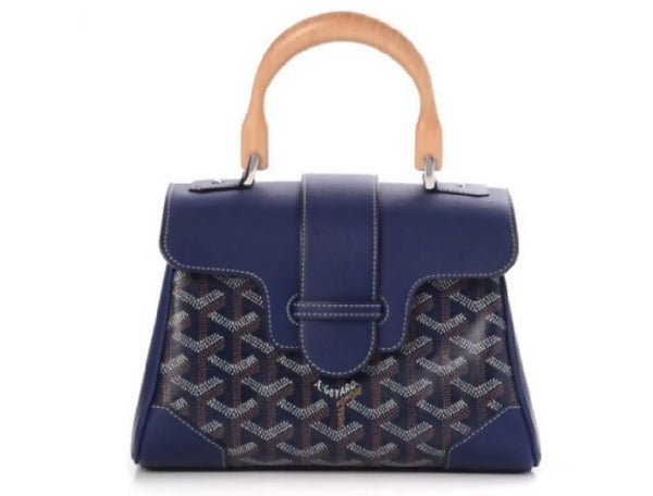 Goyard Grenelle Passport Holder Goyardine Navy