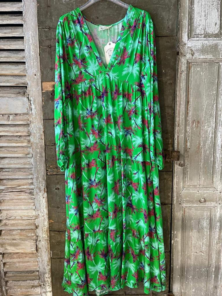 BANDITAS kjole grøn motiv –