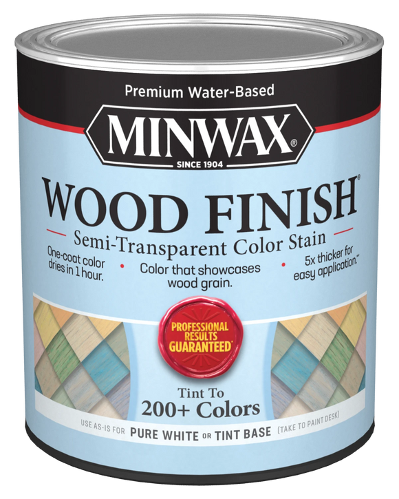 MINWAX® Wood Finish® WaterBased SemiTransparent Color Stain, Quart