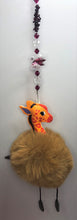 Load image into Gallery viewer, Giraffe brown Fluffy decorated with Swarovski crystal and Garnet
