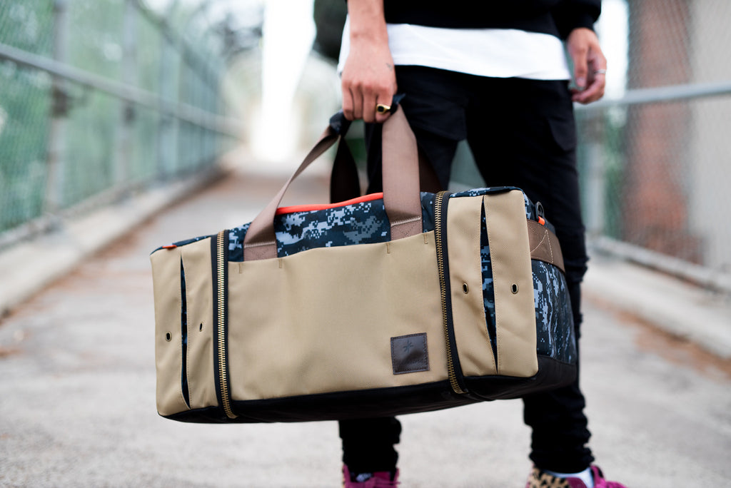 Shrine Sneaker Duffel - Navy Pixel Camo - The Shrine