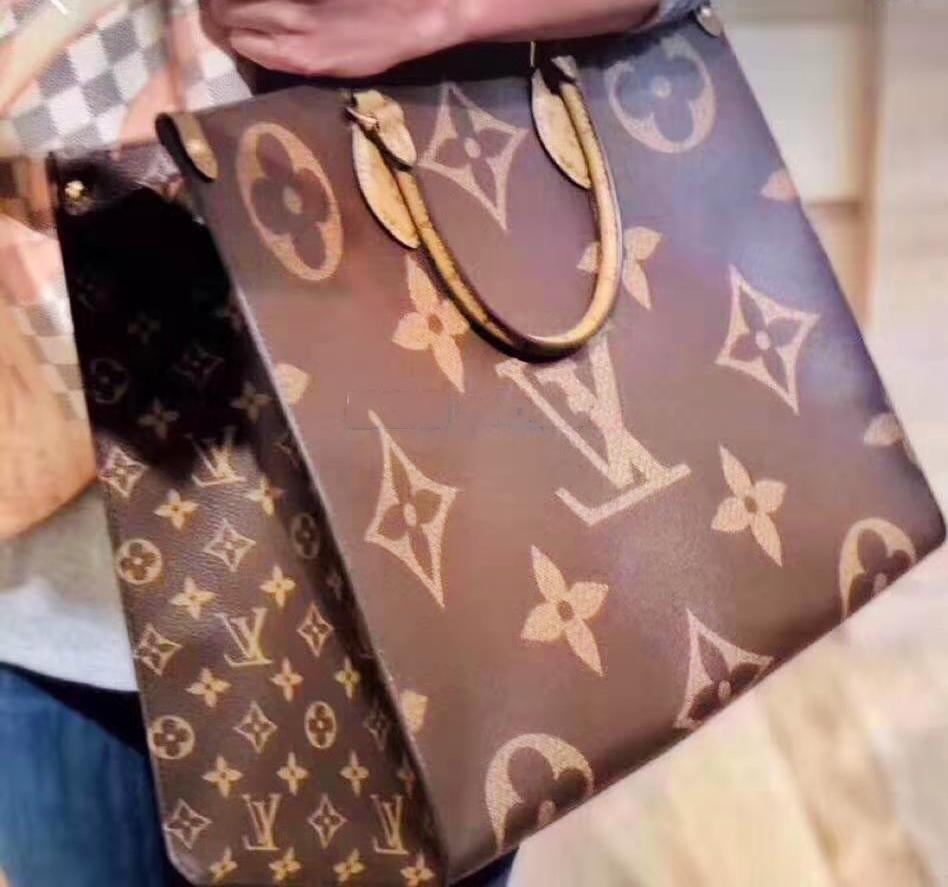 LV fashion casual lady printed shoulder bag hot seller shopping bag