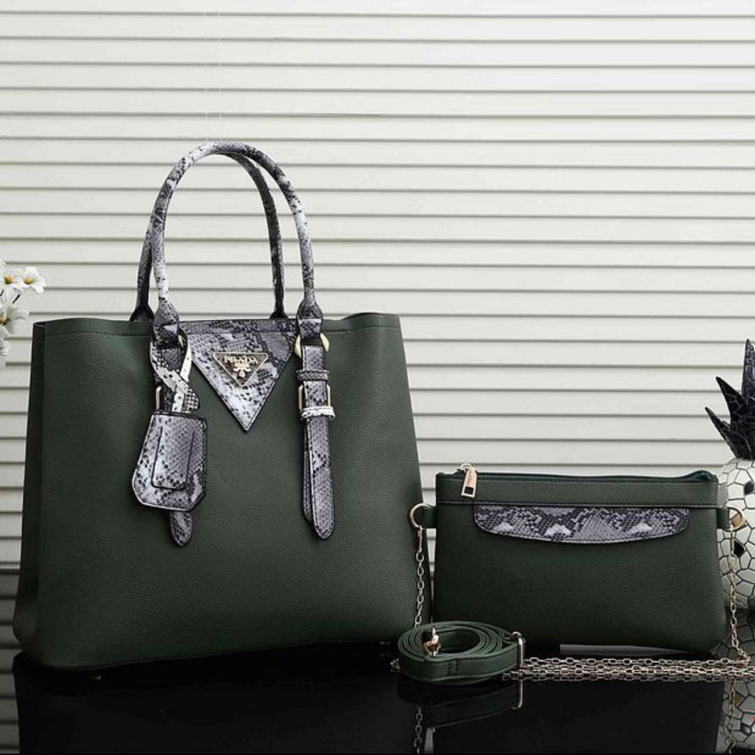 Prada Women Leather Fashion Handbag Tote Crossbody Shoulder Bag 