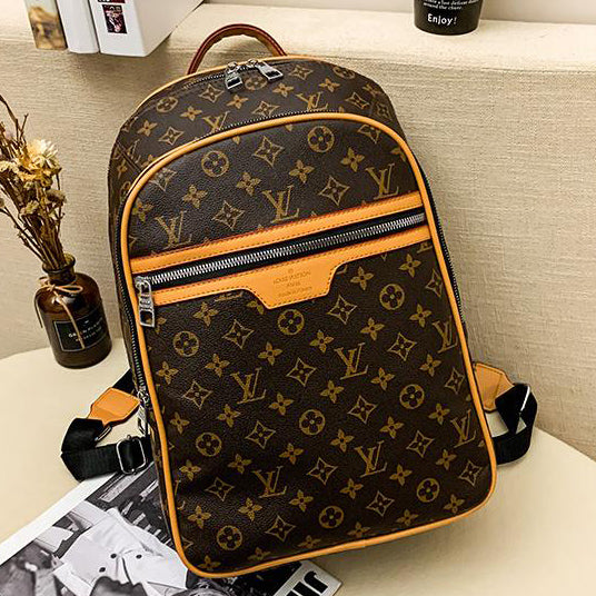 LV Louis Vuitton Women Daypack School Bag Leather Backpack from