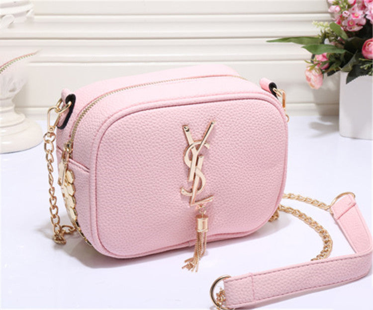 YSL hot selling classic female zipper small square bag coin purse mobile phone bag ladies shoulder m