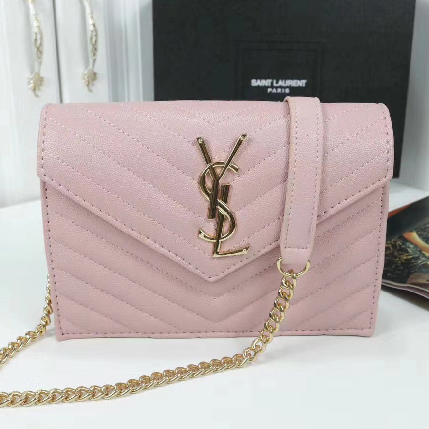 Yves Saint Laurent YSL classic hot sale gold buckle letter flap crossbody bag shoulder bag shopping 