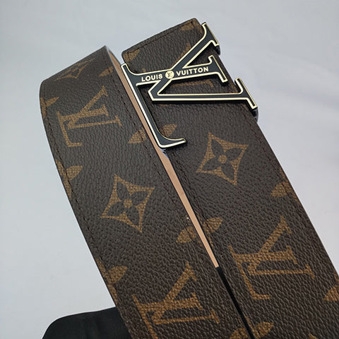 LV Louis Vuitton New Fashion Monogram Check Leather Women Men Belt White tartan