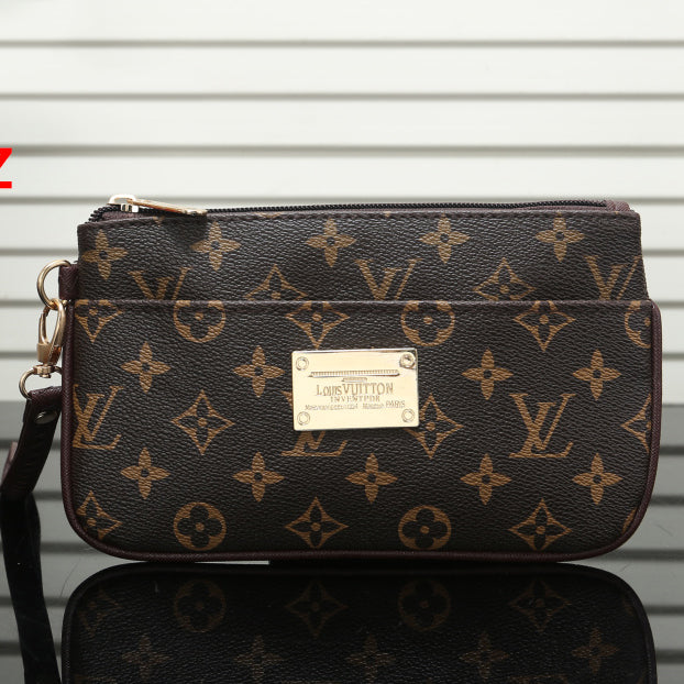 LV Louis Vuitton Fashion Print Letter Small Wallet Key Case Bag