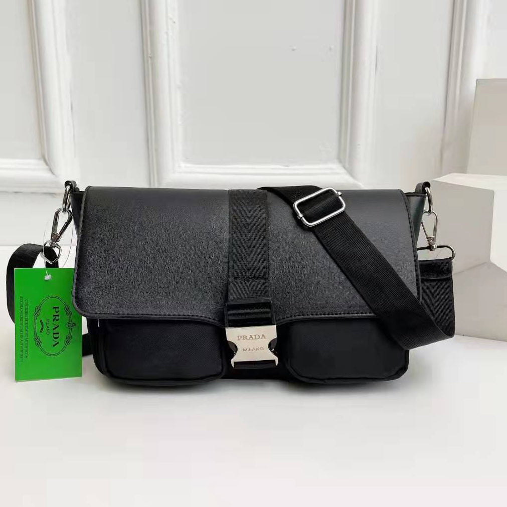 Prada wide shoulder strap diagonal bag ladies shoulder bag