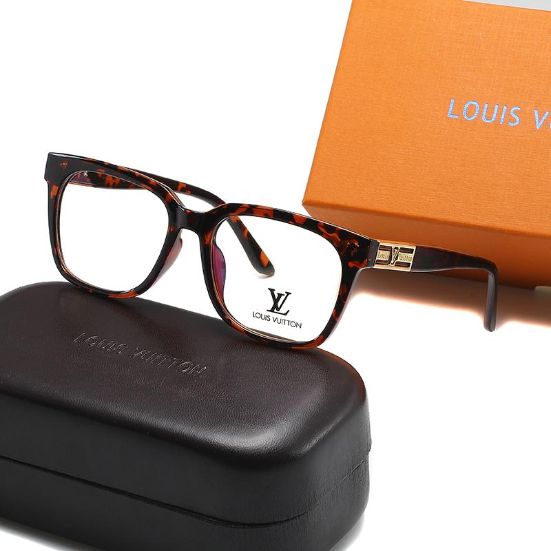 LV Louis Vuitton new leopard printed letters personalized sunglasses glasses