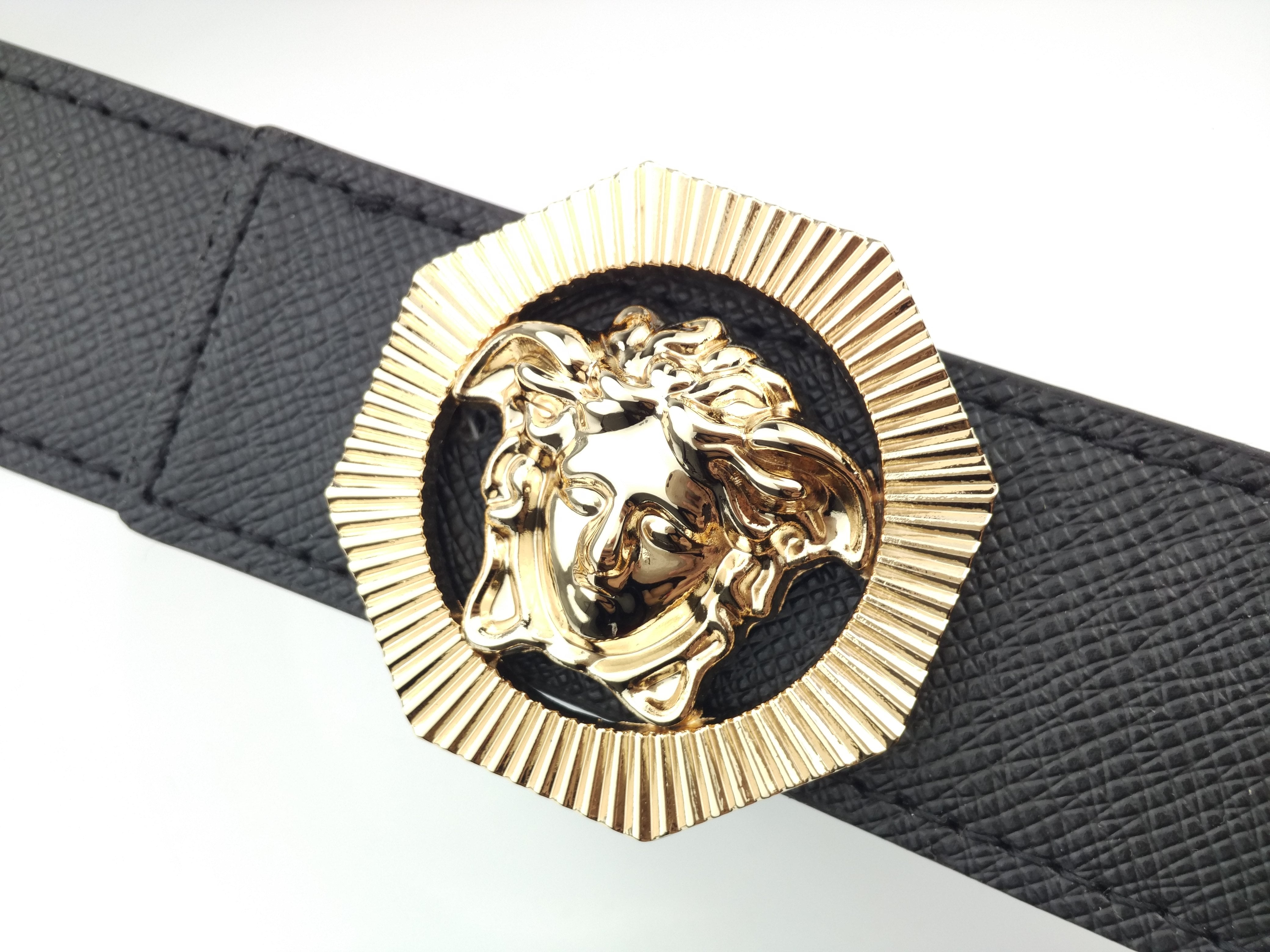 Versace trendy fashion Medusa men's casual belt