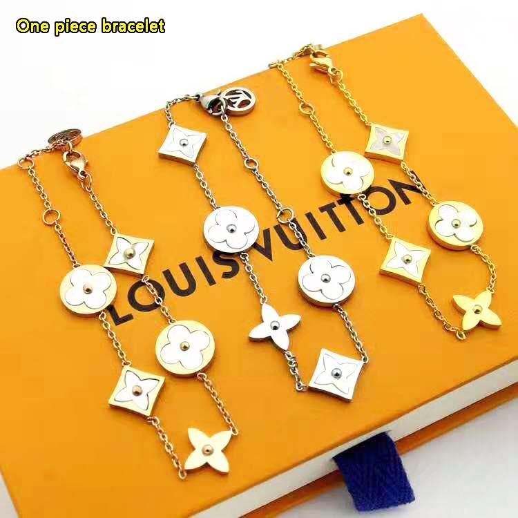 LV Louis Vuitton Fashion New Women Personality Personality Chain Bracelet