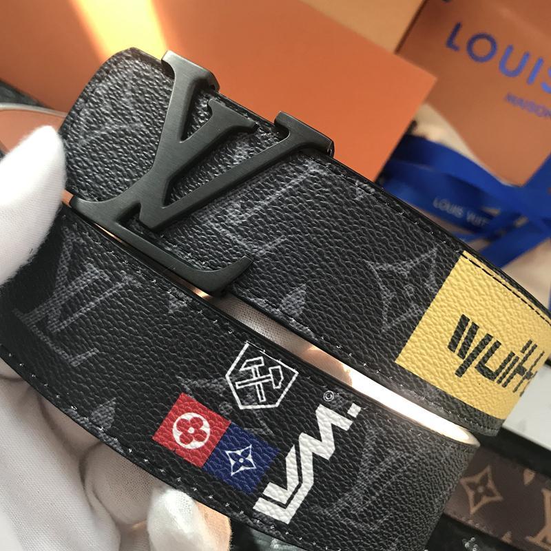 LV Louis Vuitton Belt Men Women Leather Belt