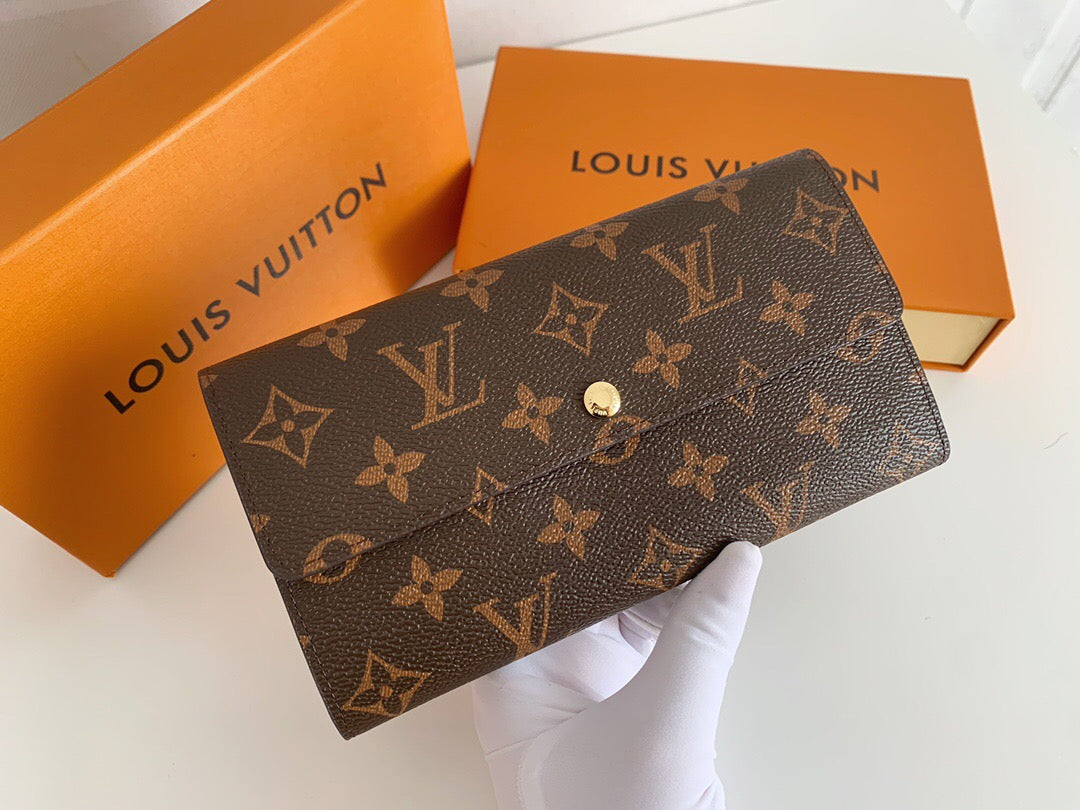 Louis Vuitton LV Classic Plaid Print Long Coin Purse Key Case Card Case Fashion Men's and Women&