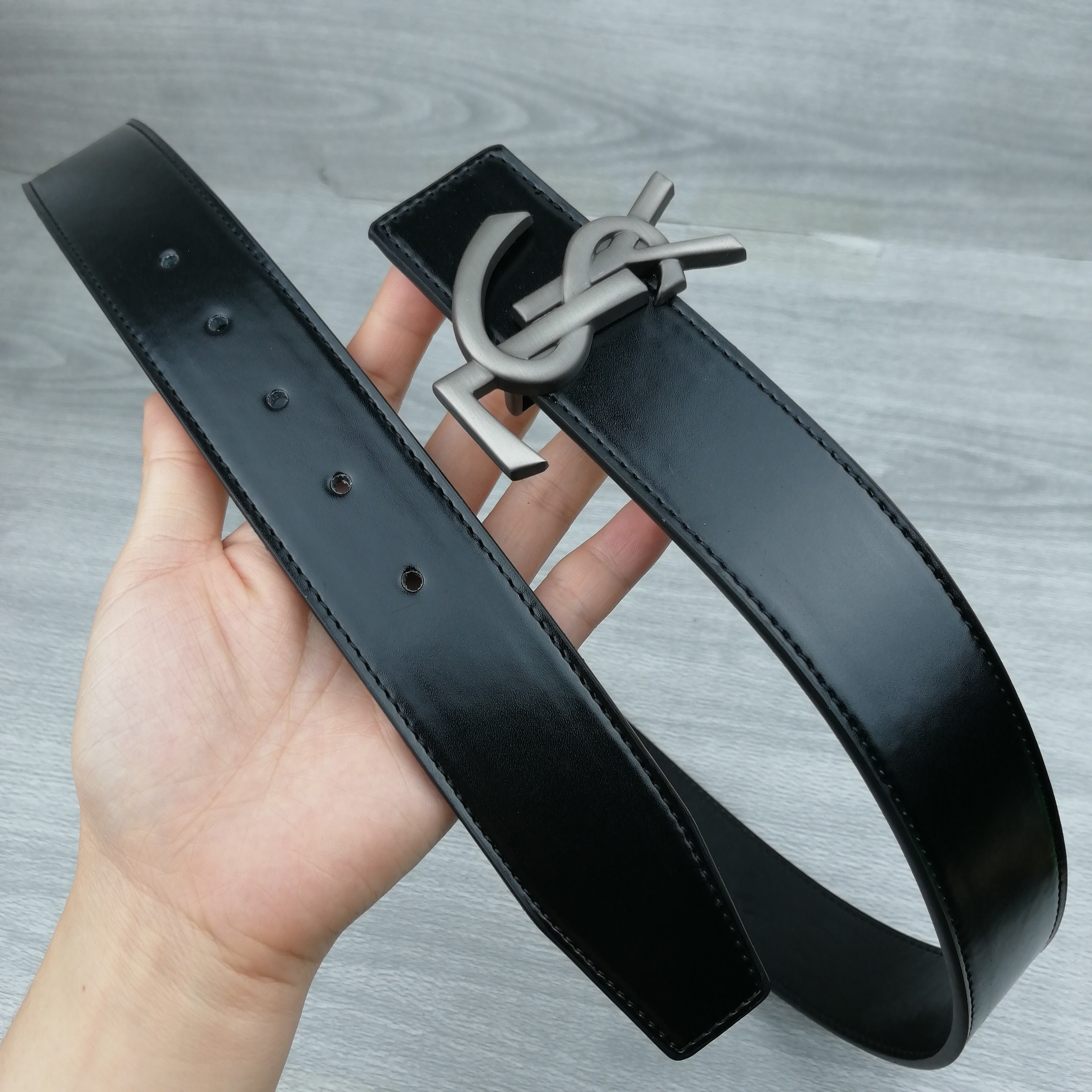 YSL Saint Laurent Hot Selling Classic Letter Buckle Belt Fashion Ladies Belt