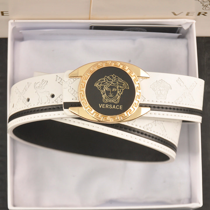 Versace fashion all-match smooth buckle belt 1