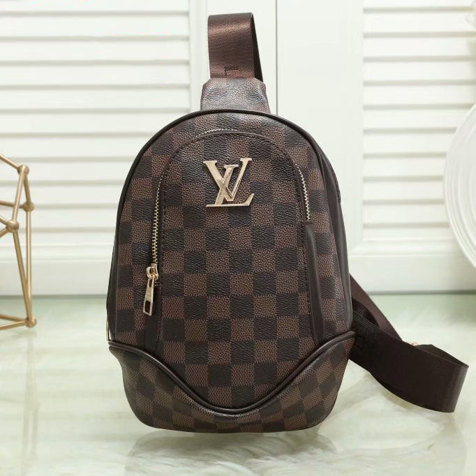 LV Louis Vuitton Classic Embossed Letter Crossbody Bag Shoulder Bag Waist Bag