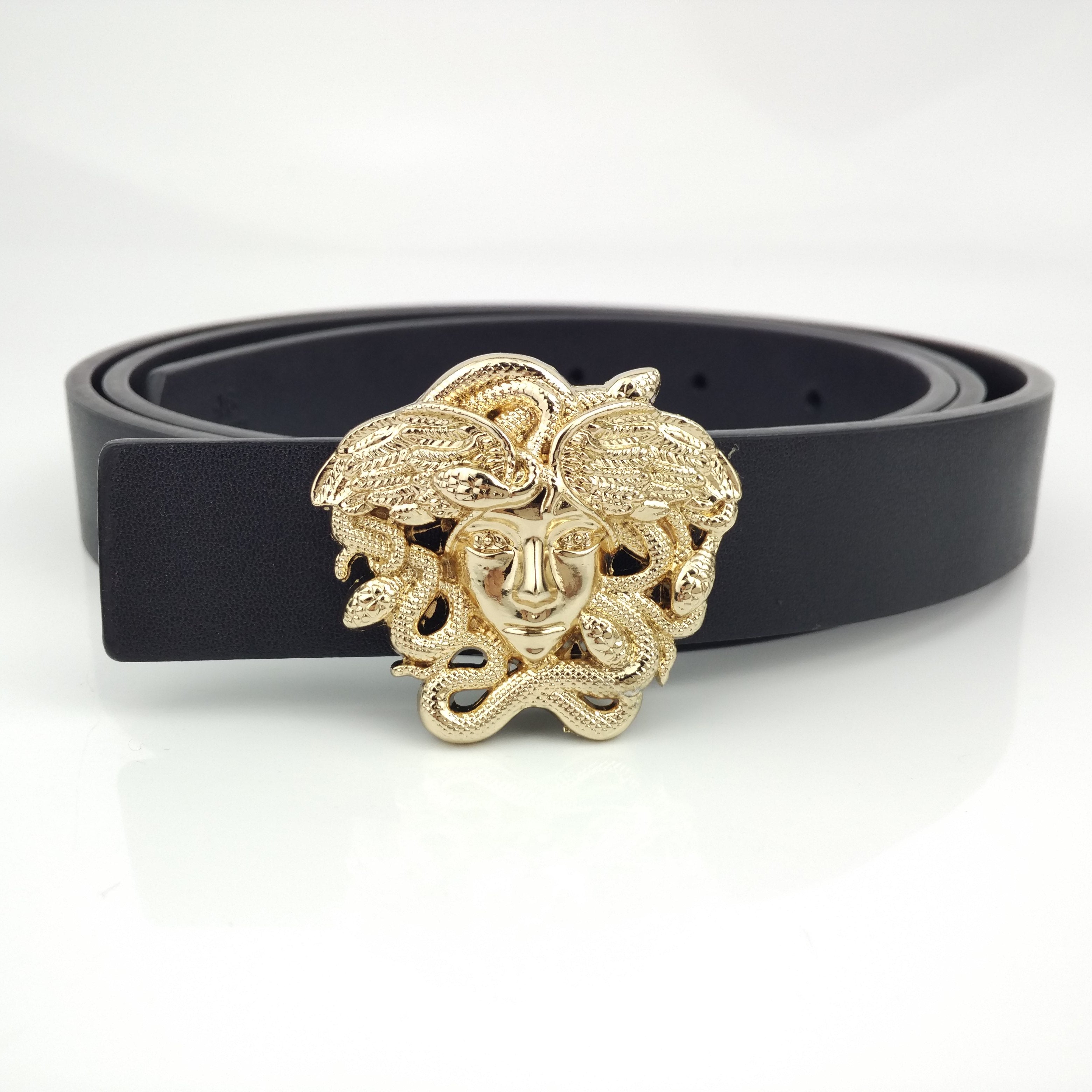 Versace classic Medusa casual fashion trend head buckle belt