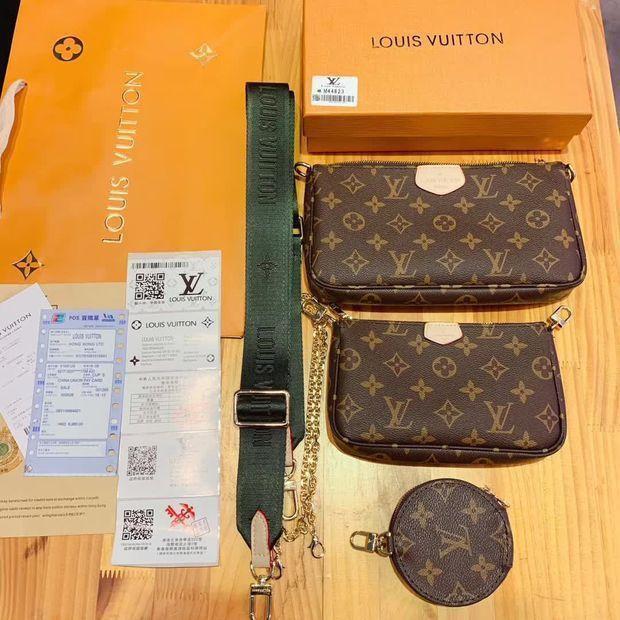 LV Hot Sale Women Shopping Bag Leather Handbag Tote Shoulder Bag