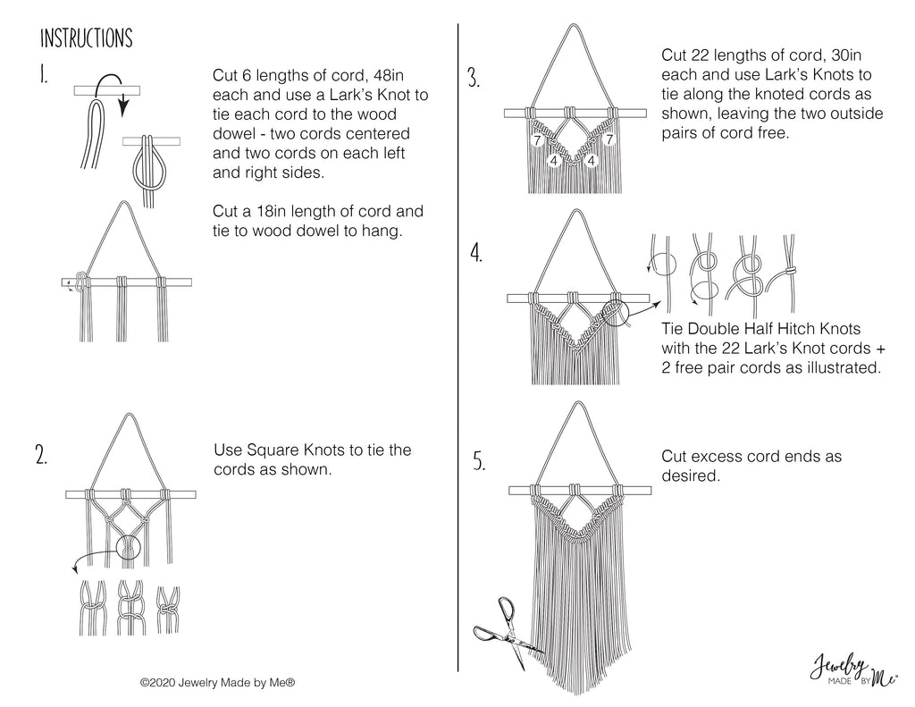 The Macrame Bible: Easy Step by Step Patterns for Jewelry, Wall Hangings,  and Stunning Plant Hangers