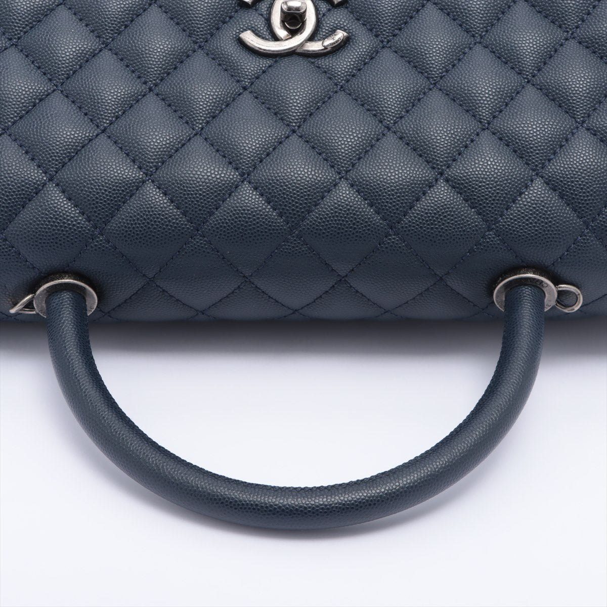 Chanel Coco Handle Large Caviar 2way Navy Blue Ruthenium - Tabita Bags –  Tabita Bags with Love