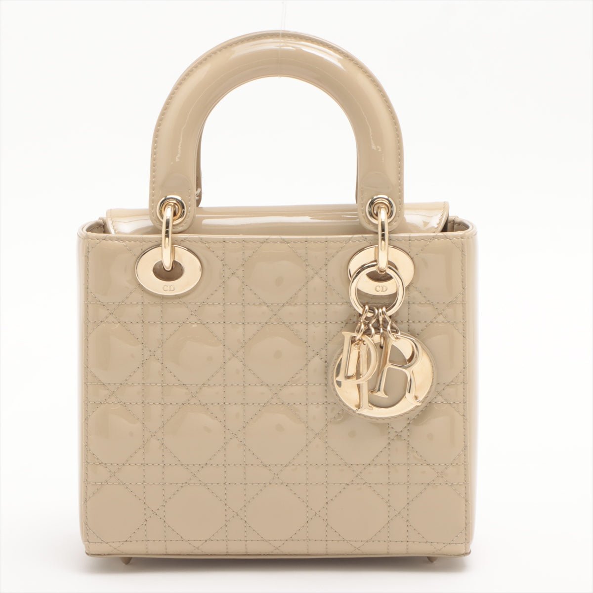 Mini Lady Dior Bag Caramel Beige Cannage Cotton Embroidered with  Micropearls  DIOR