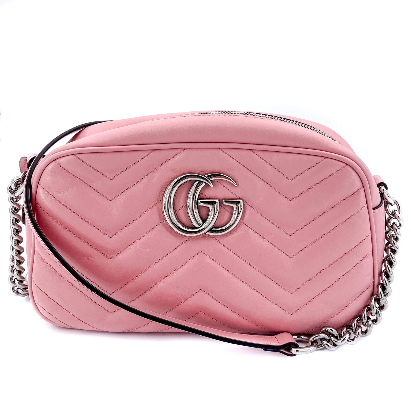 Gucci GG Light Pink Marmont Crossbody Bag Matelassé Leather - Tabita Bags –  Tabita Bags with Love